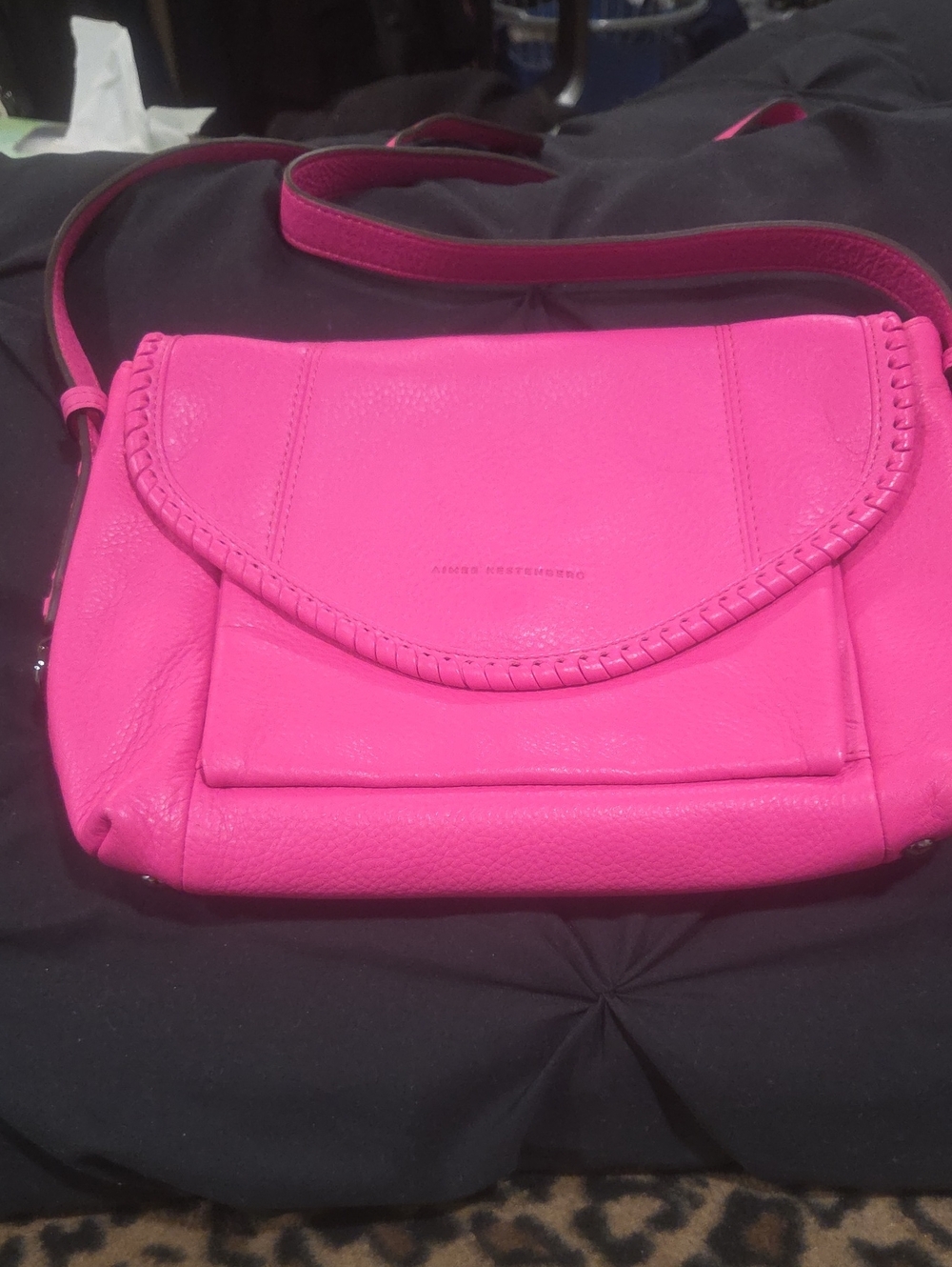 Hot Pink Crossbody Bag - Unknown Brand